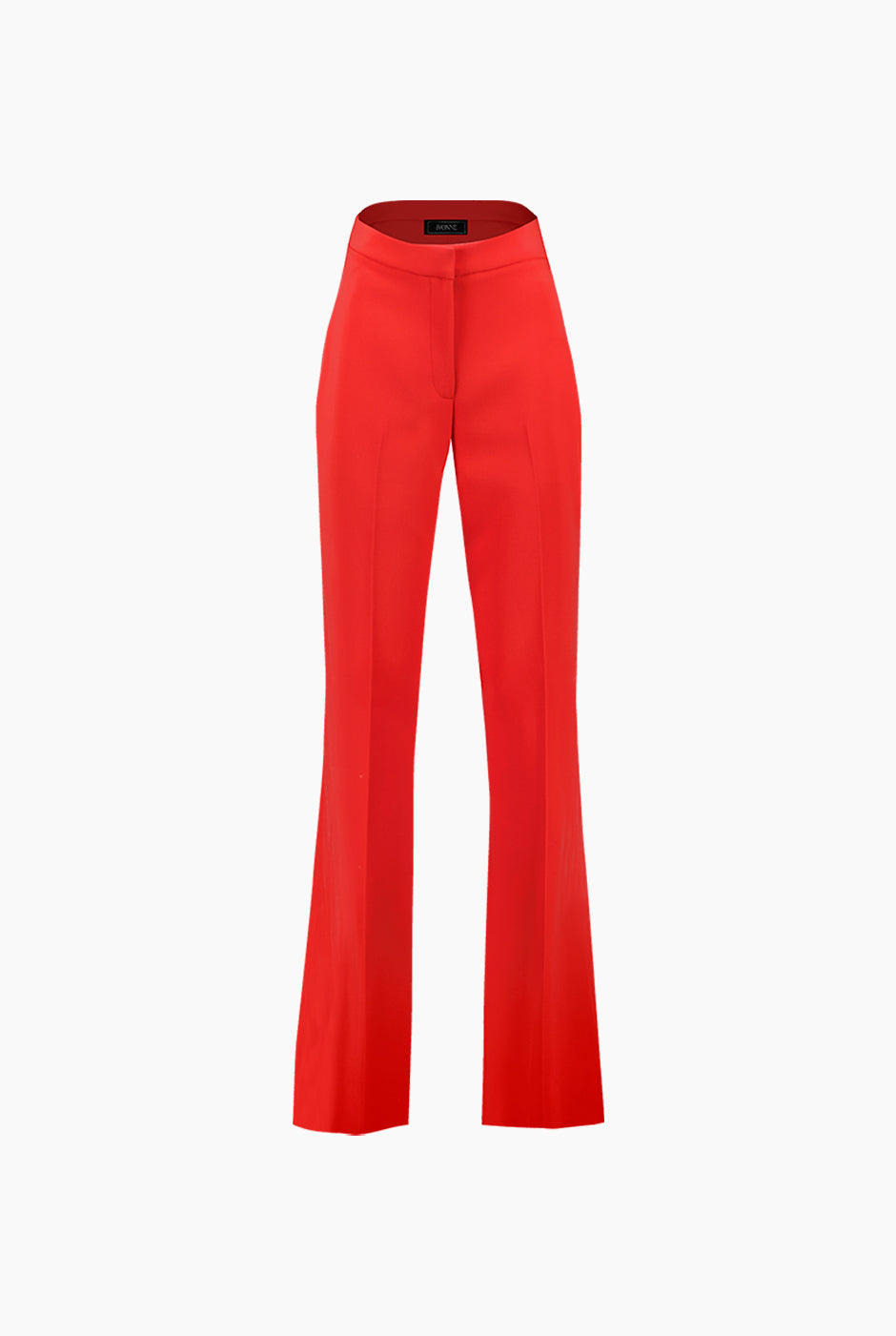 Pantalón rojo semi campana con bolsillos traseros simulados