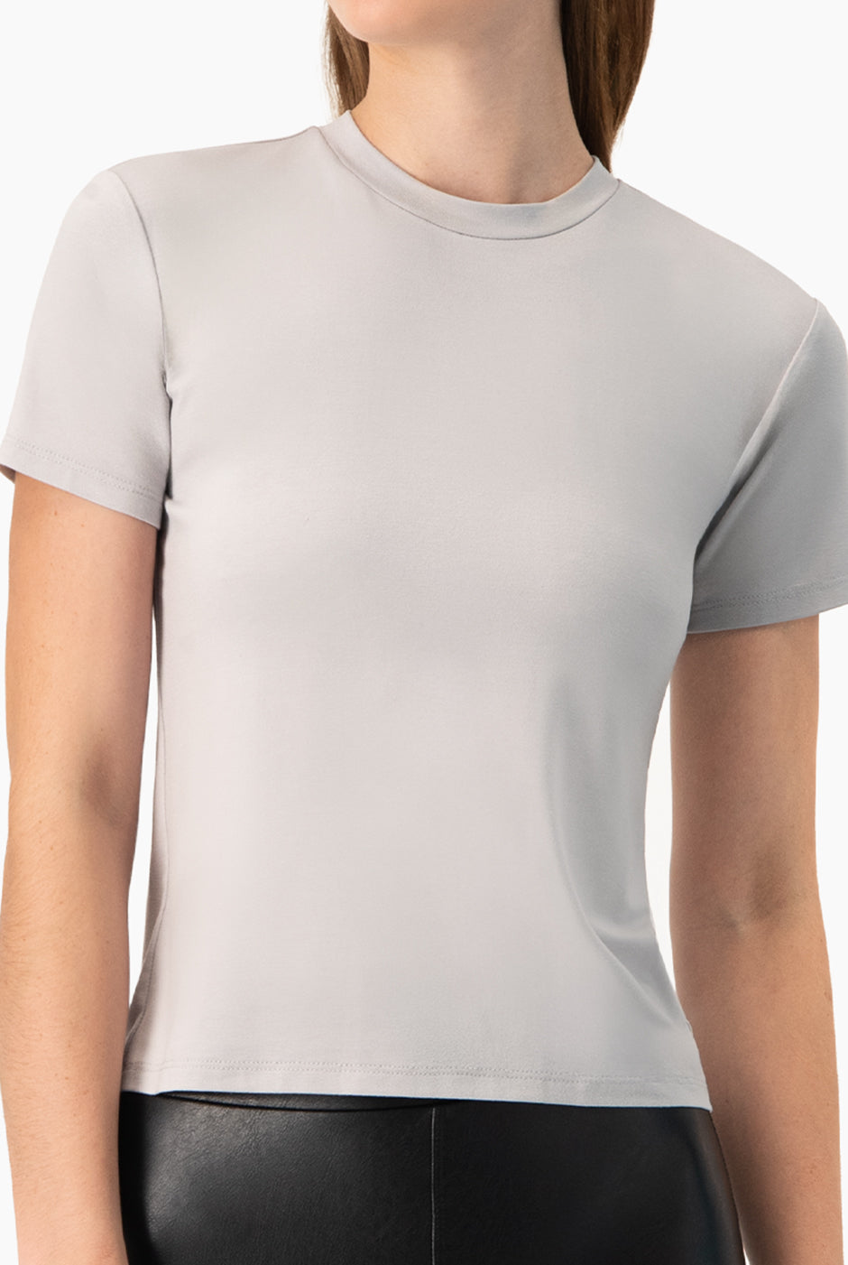 Playera basica recta manga corta