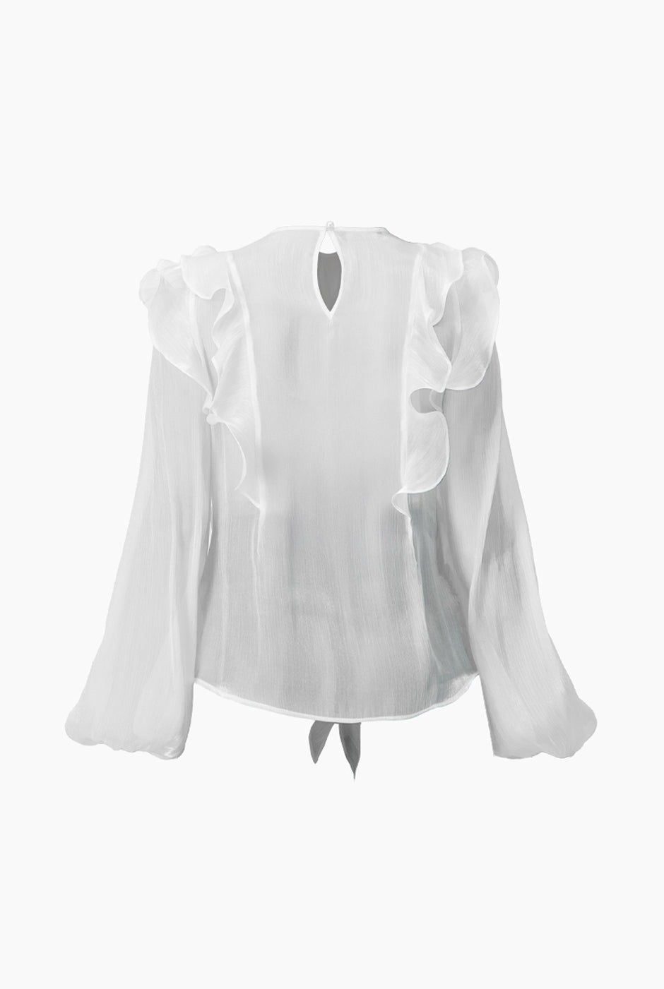 Blusa transparente de manga larga